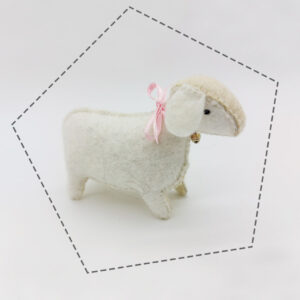 Bárány gyapjú filc figura letölthető szabásminta